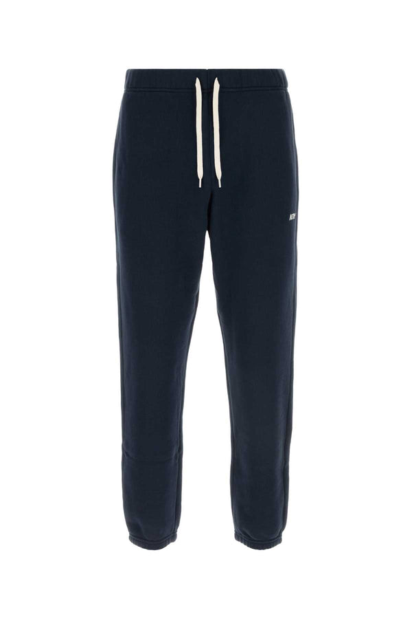 Autry Logo 100% Cotton joggers in navy
