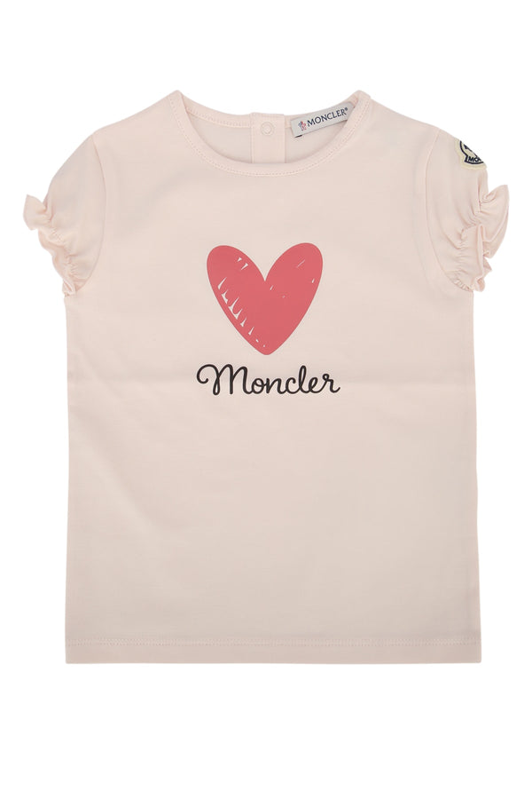 Moncler Jr Cotton t-shirt in beige