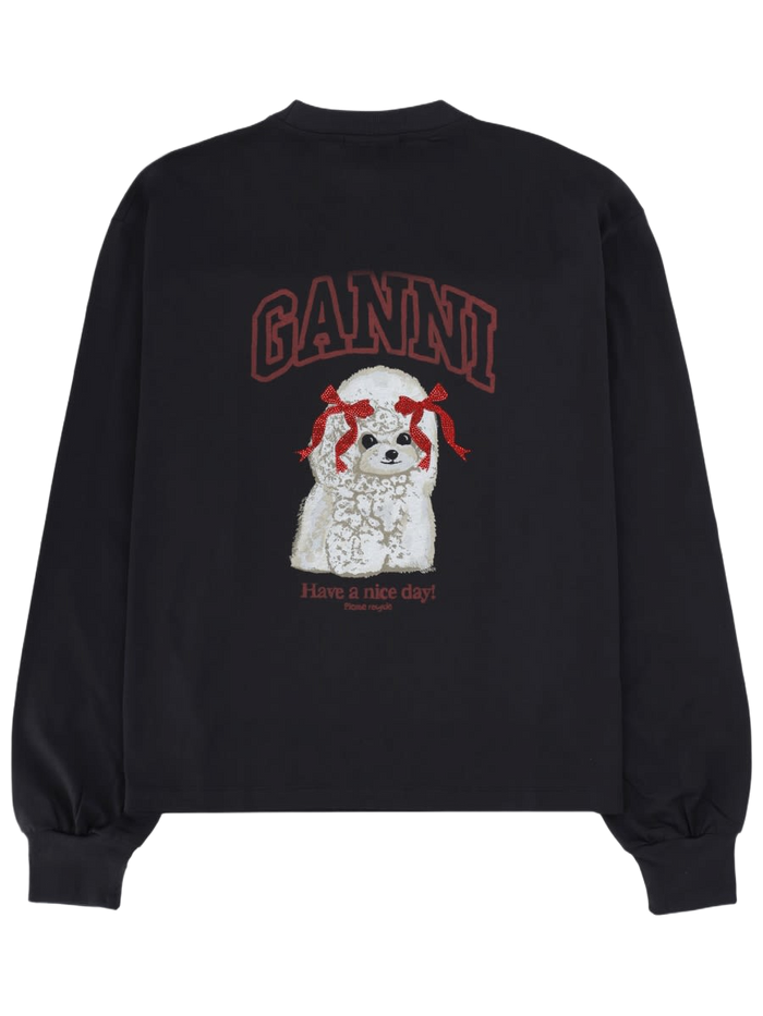 Grey Poodle T-Shirt Charcoal Organic Cotton T-shirts