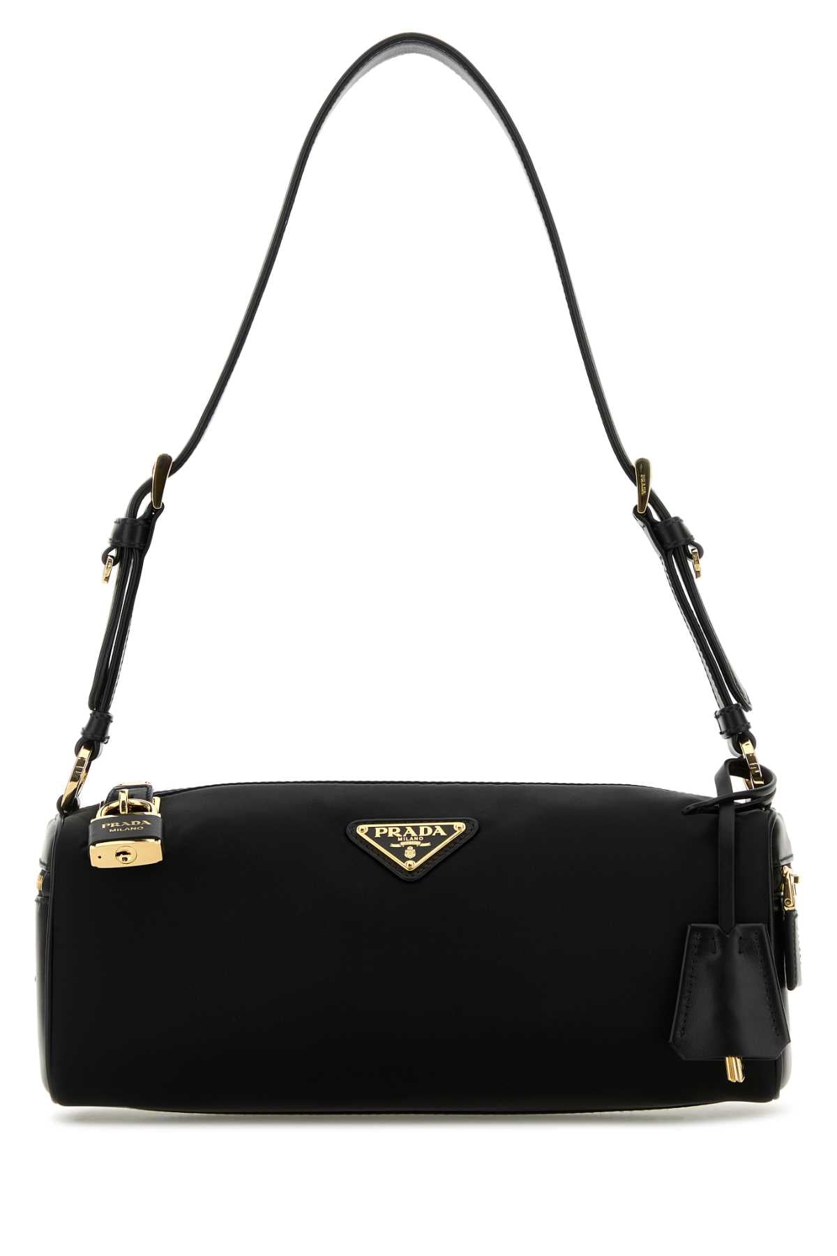 Black Nylon Shoulder Bag Nero Poliammidericiclata-vitello Borse A Tracolla
