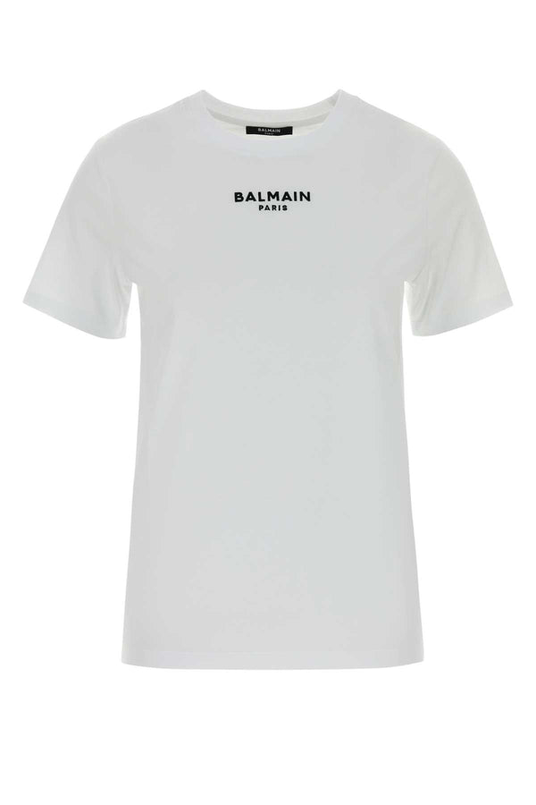 Balmain Paris 100% Cotton t-shirt in white