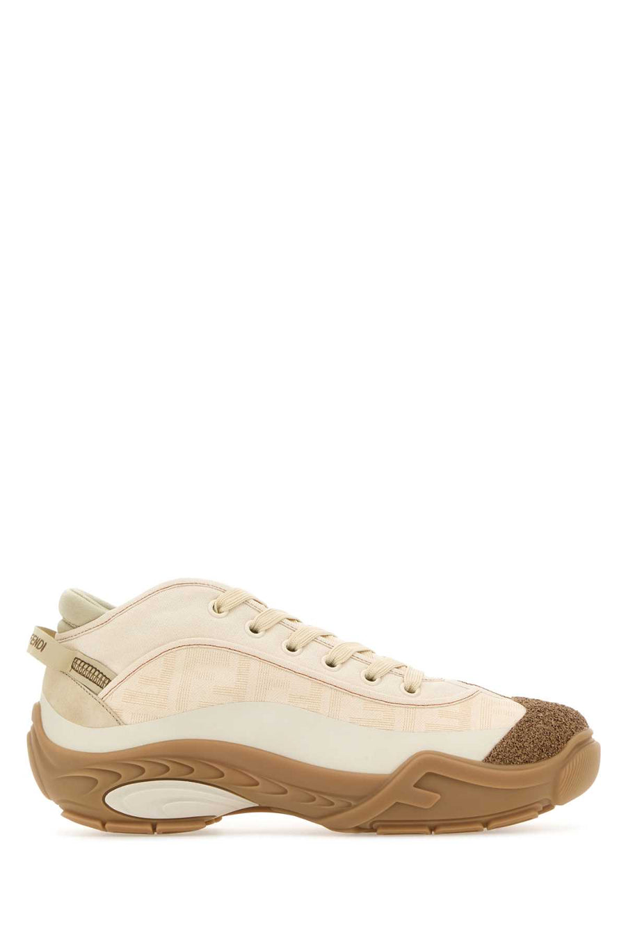 Multicolor Fabric Fendi Lab Sneakers White