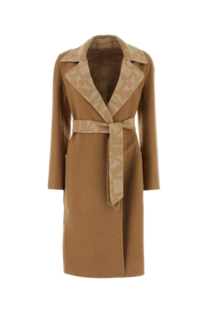 Biscuit Camel Abito Coat Cammello Exterior: Cappotti
