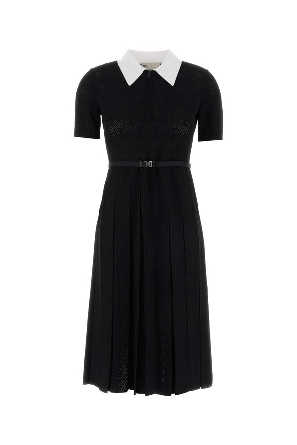 Tory Burch Monogram Wool dress in black