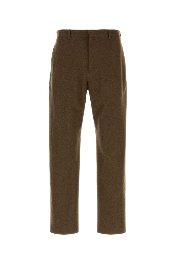 Jil Sander 100% Virgin wool trousers in brown