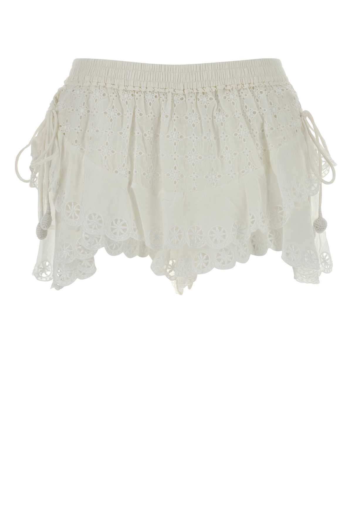 White Exterior: Cotton Silk Short
