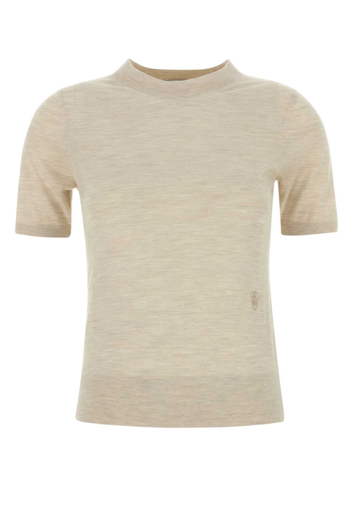 Sand Wool T-Shirt Nutmeg Exterior
