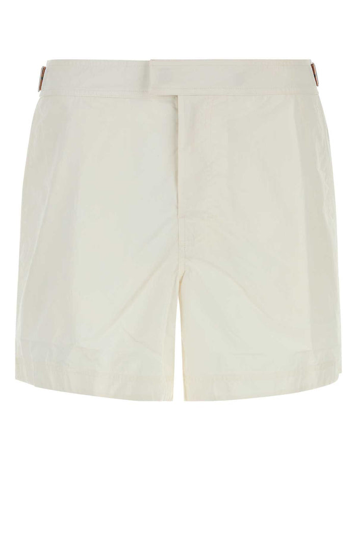 White Nylon Swimming Shorts N01 Costumi Da Bagno
