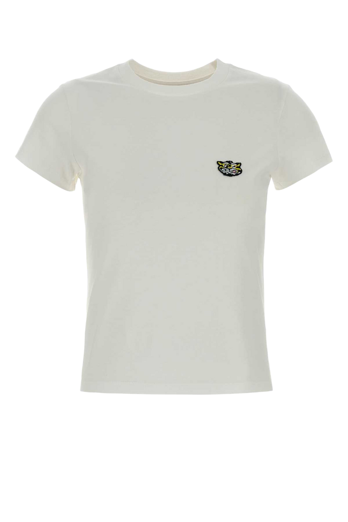 White Cotton T-Shirt Offwhite Exterior