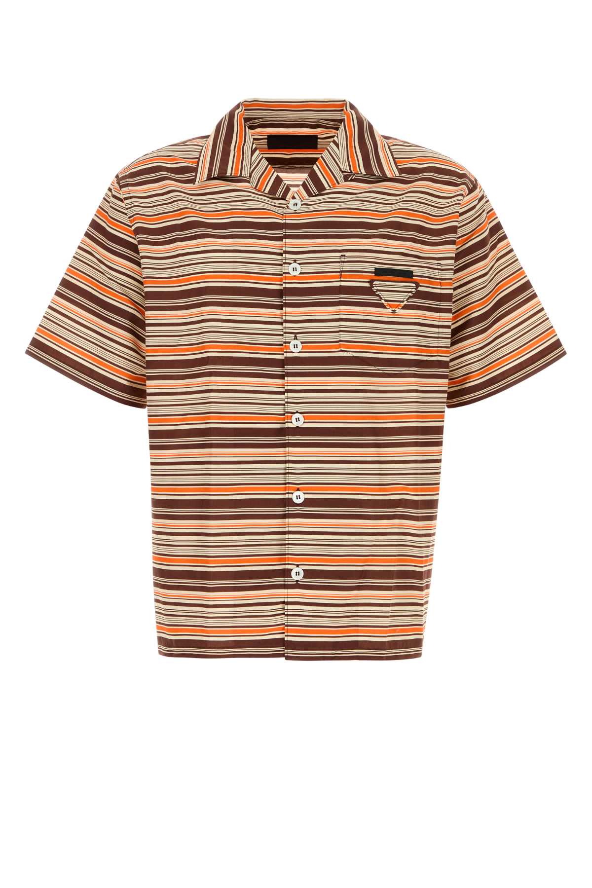 Embroidered Cotton Blend Shirt Bruciato Cose-trochusniloticus Camicie
