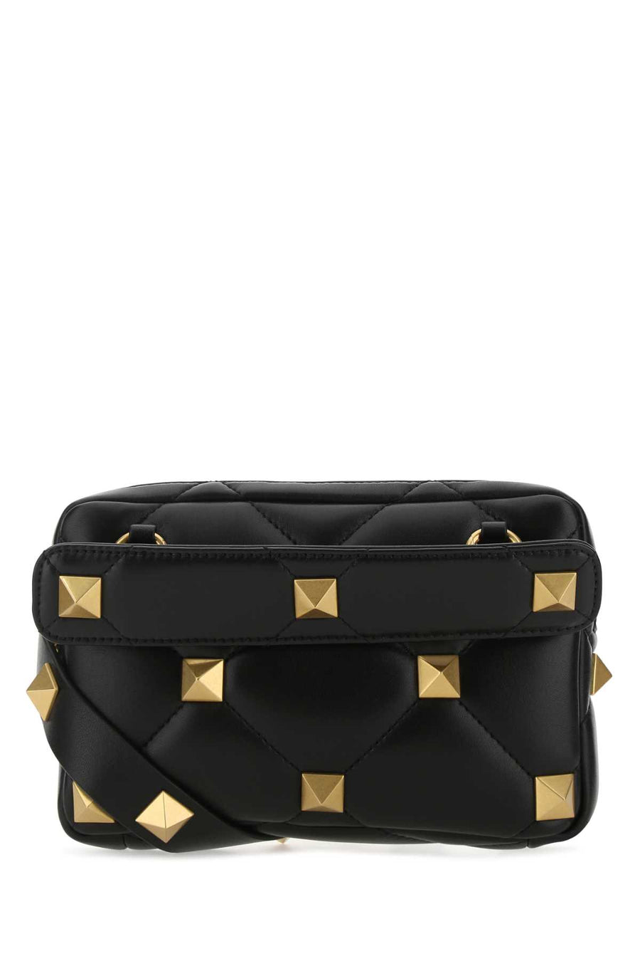 Valentino Garavani Exterior: 100% Lamb Nappa Leather; Lining: 100% Leather shoulder bag in black
