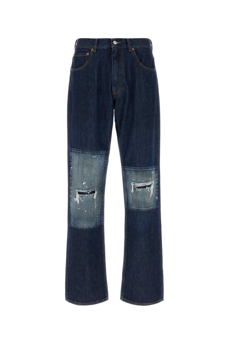 MM6 Maison Margiela Pockets 100% Cotton jeans in blue
