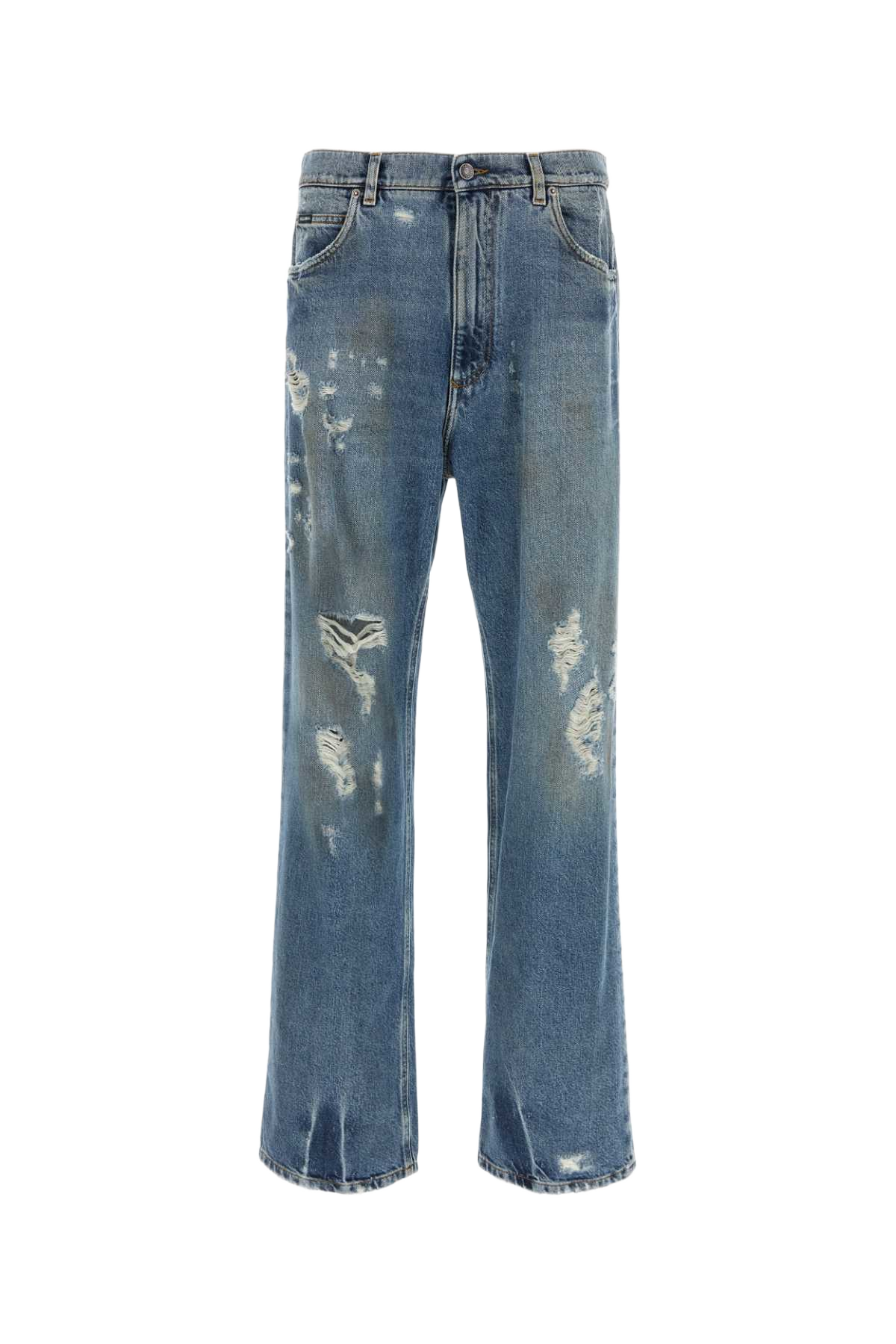 Denim Wide-Leg Jeans Combinedcolour Exterior: Cotton