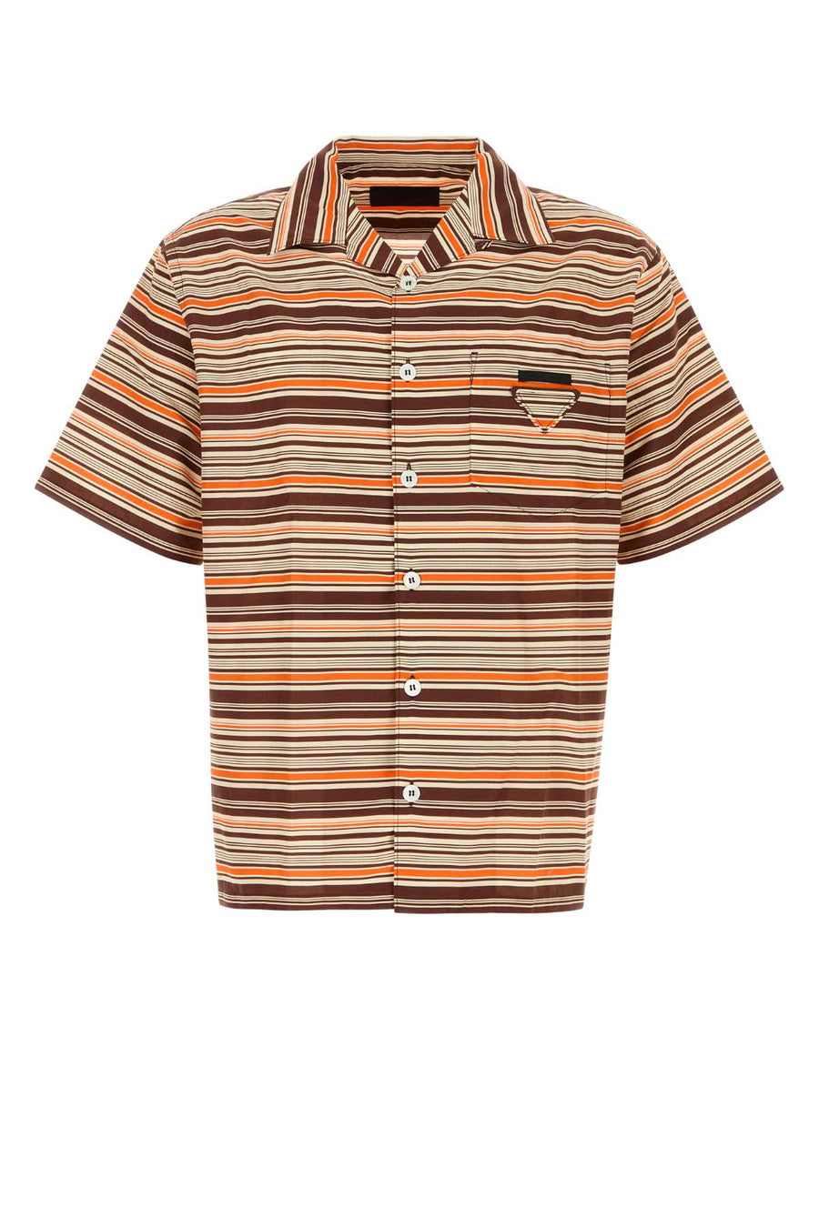 Prada Stampate 58% Cotton shirt in brown