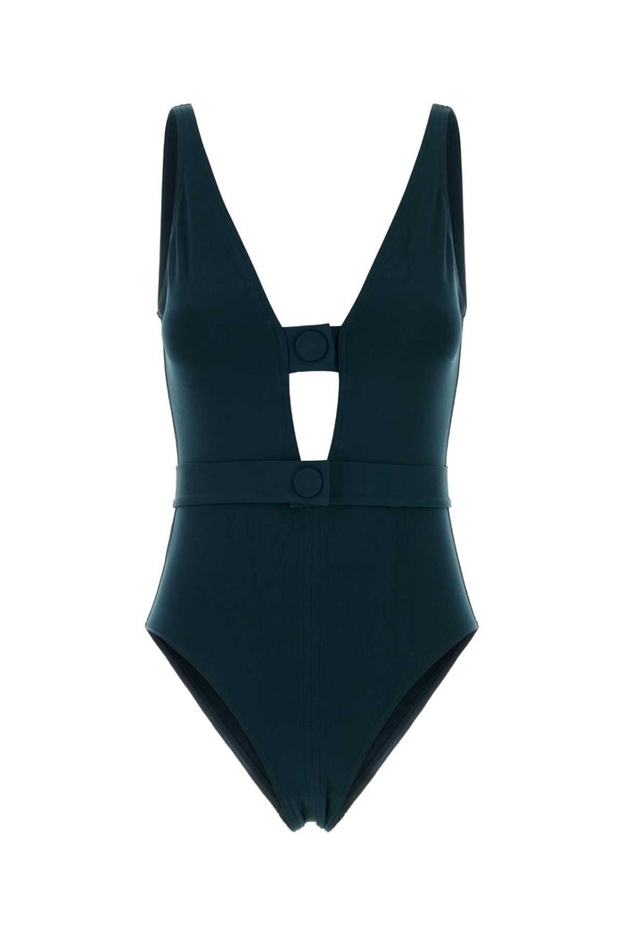Petrol Blue Stretch Nylon Exception Swimsuit Ocean 26a Exterior: Elastane Costumi Da Bagno