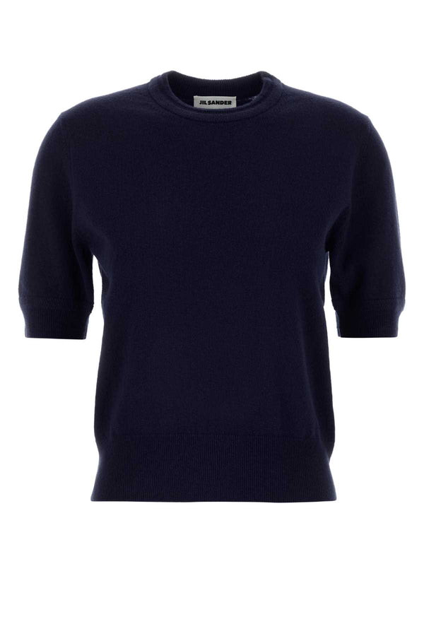Jil Sander Jumper 100% Lana Vergine sweater in navy