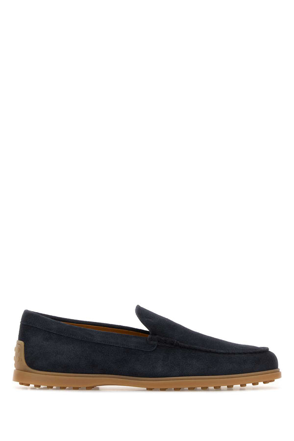 Tod's Gomma Exterior: 100% Suede loafer in navy