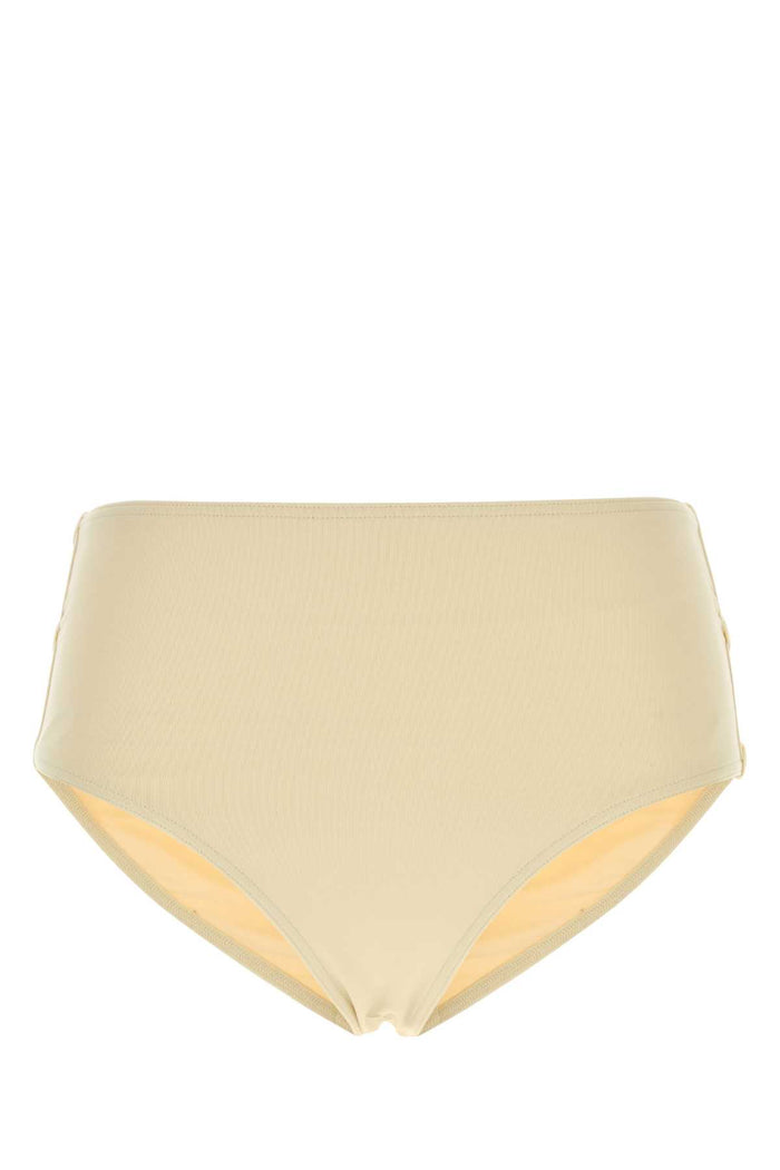 Ivory Stretch Nylon Cycle Bikini Bottom Panama Costumi Da Bagno