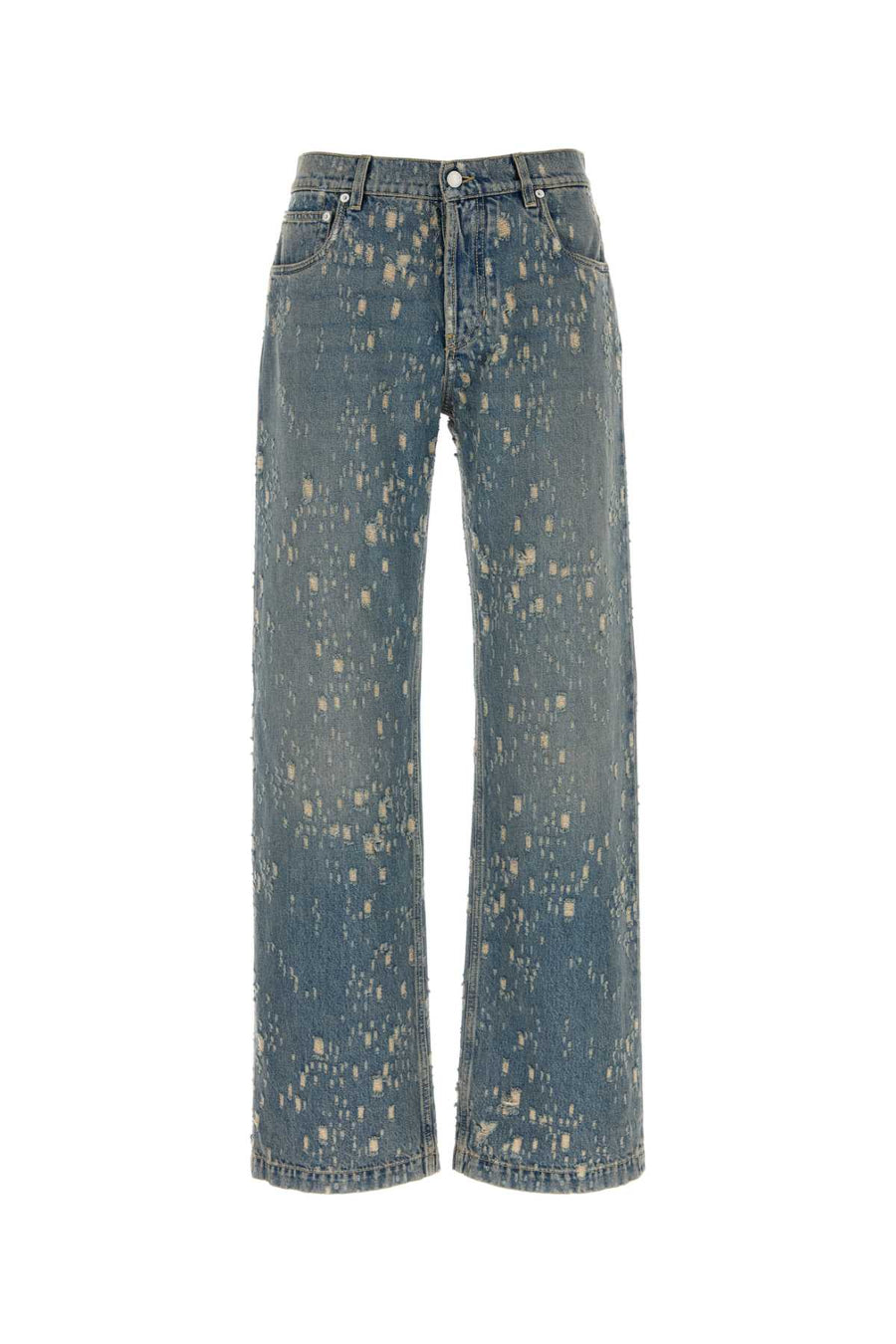 Alexander McQueen 100% Cotton jeans in blue