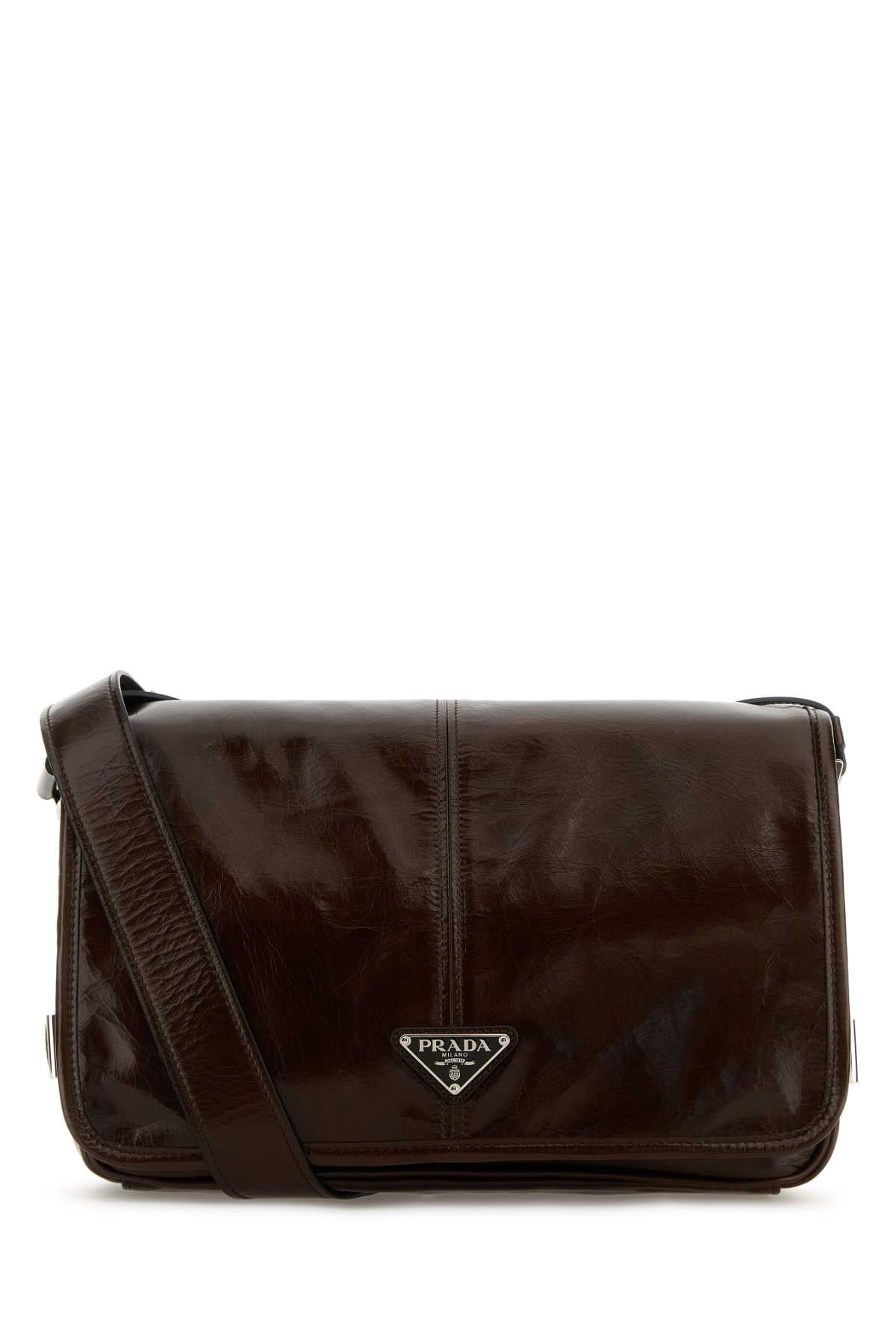 Chocolate Leather Crossbody Bag Moro N Vitello Borse A Tracolla