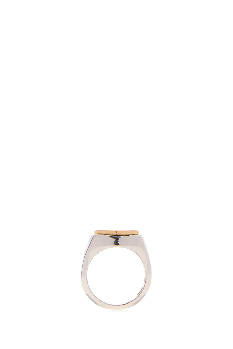 Silver Metal Camino Ring Platinumgoldhowlitesynthetic Anelli