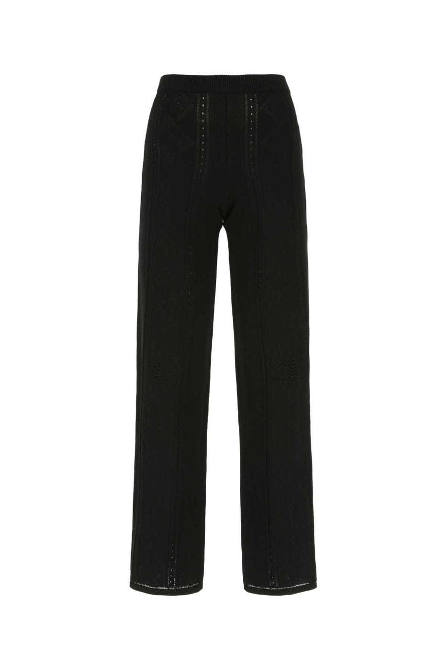 Marine Serre 80% Viscose 20% Nylon trousers in black
