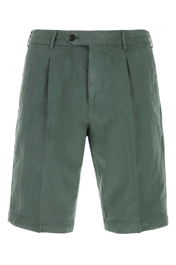 Pt Torino 59% Lyocell bermuda shorts in green