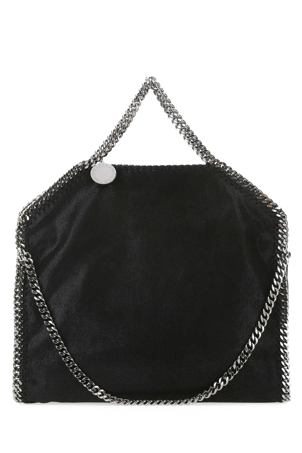 Black Shaggy Deer Medium Falabella Handbag 1000 Polyester Borse A Mano