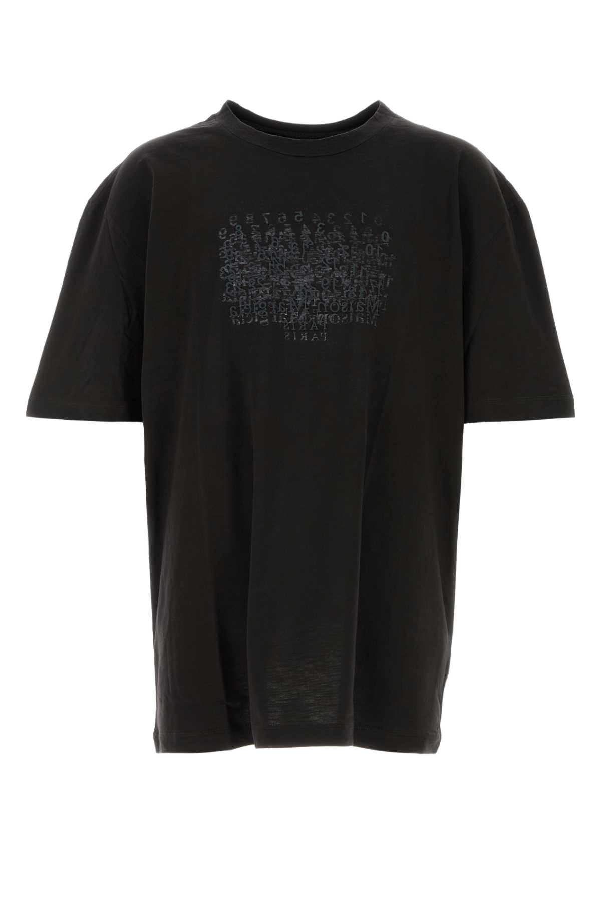 Black Cotton Oversize T-Shirt Washedblack Exterior