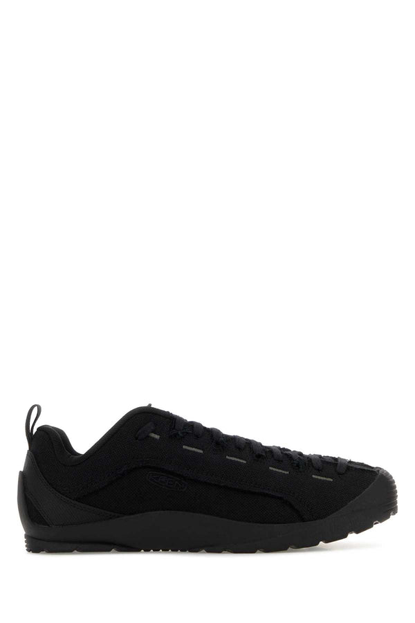 Keen Exterior: 100% Fabric; Interior: 100% Fabric; Sole: Rubber sneaker in black