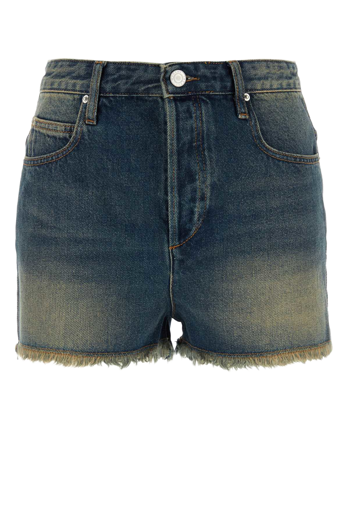 Denim Lesia Shorts Fadedblue Esterno: Cotton Hemp
