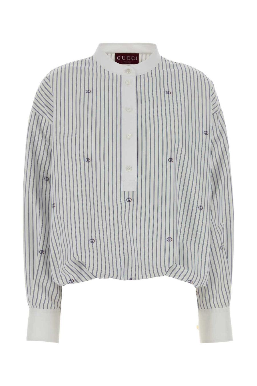 Gucci Exterior: 100% Cotton; Lining: 90% Silk 10% Elastane shirt in white