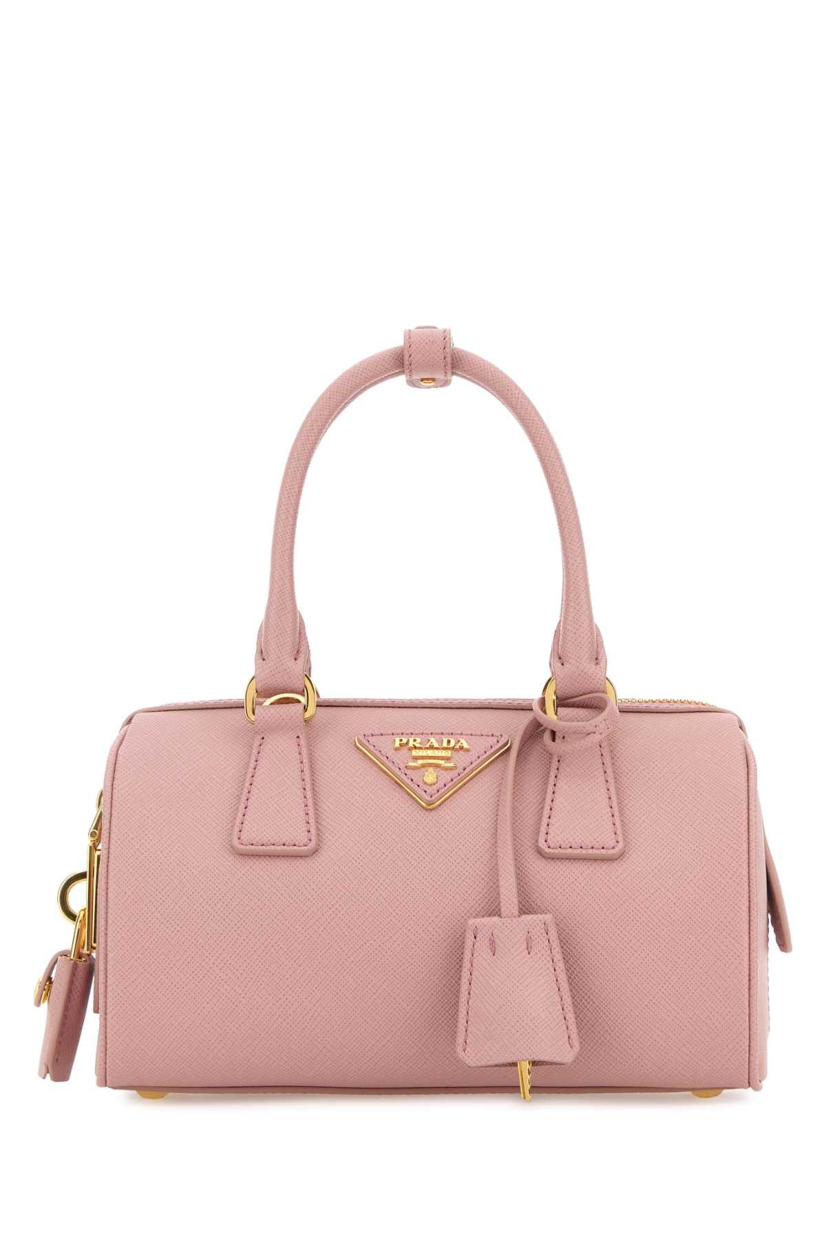 Pink Leather Handbag Pesco Borse A Mano