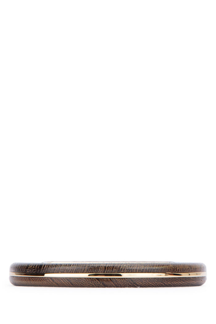 Le Bracelet Rond Goldbrown Principal:aluminium Wood Bracciali