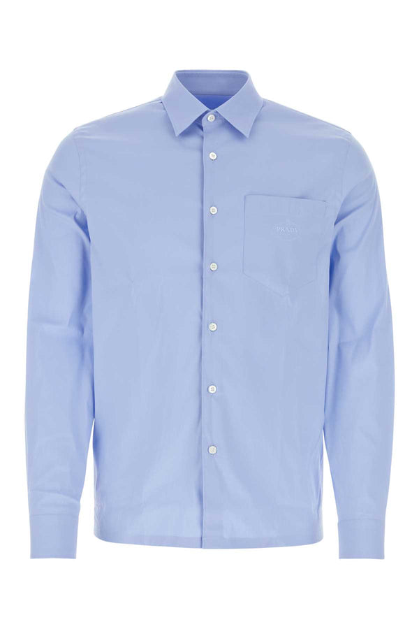 Prada 75% cotton shirt in blue