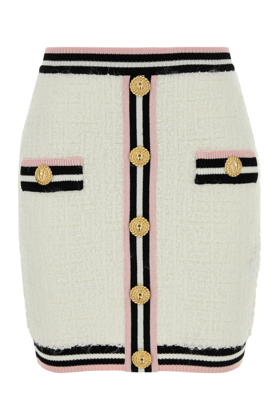 Balmain 35% Polyamide skirt in white