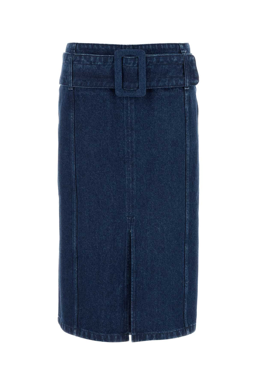 Patou Midi 100% Cotton skirt in navy