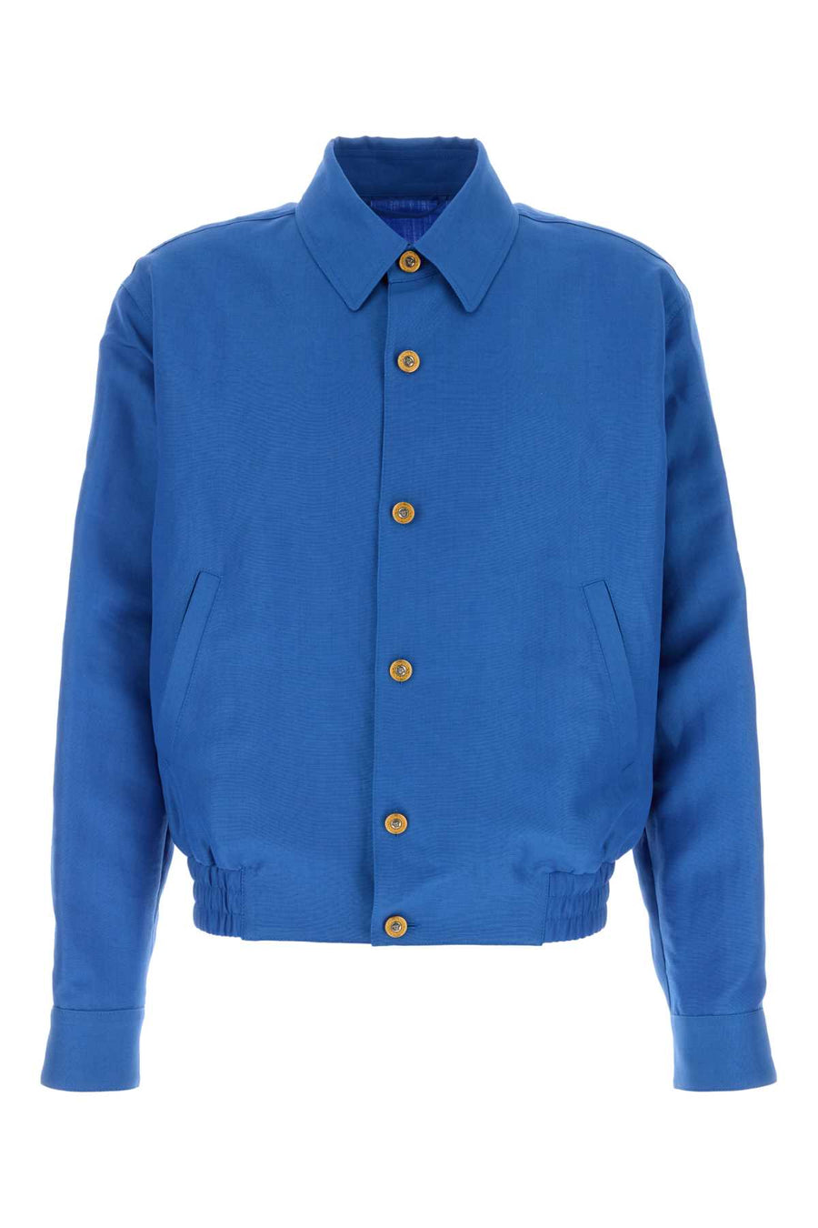 Versace 55% Virgin Wool jacket in blue