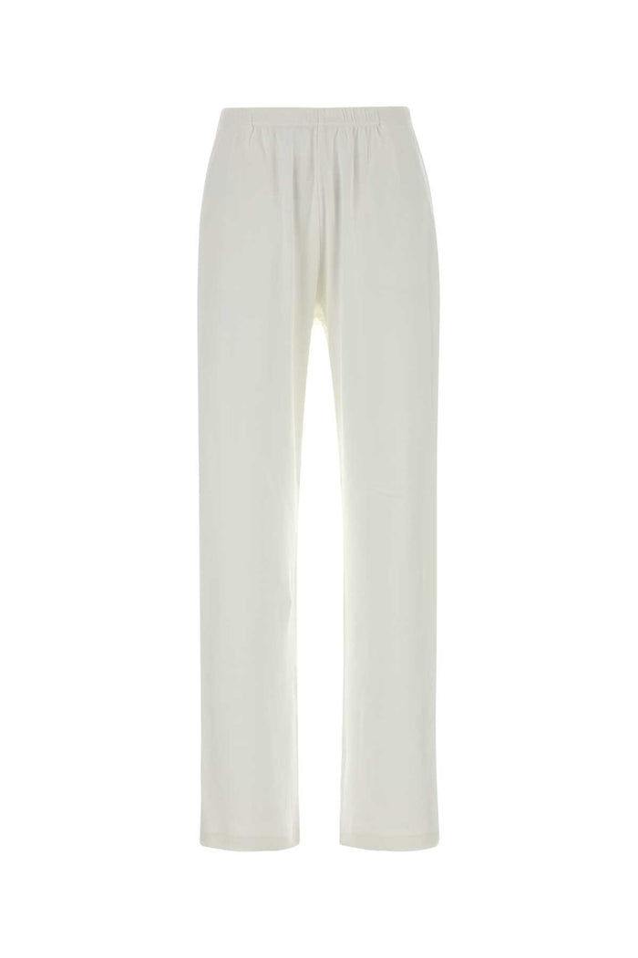 White Cotton Kohana Joggers Exterior: Pantaloni