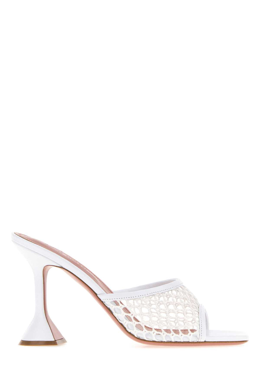 Amina Muaddi Slipper Exterior: 100% Leather mule in white