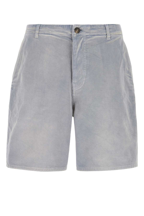 Prada 100% Cotton bermuda shorts in blue