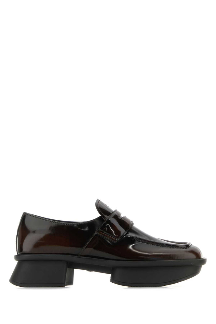 Brown Leather Equal Loafers Bruciato Vitello Mocassini