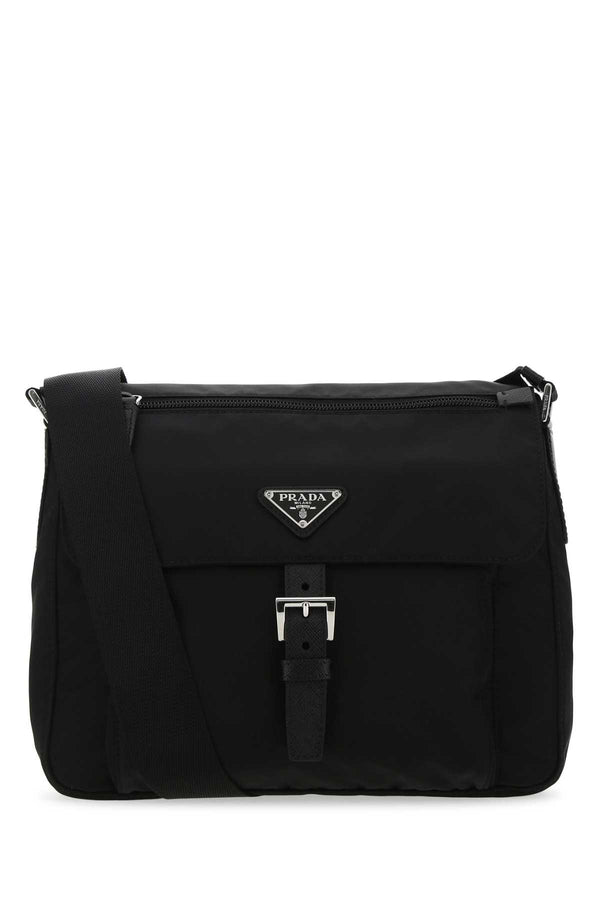 Prada 100% recycled polyamide crossbody bag in black