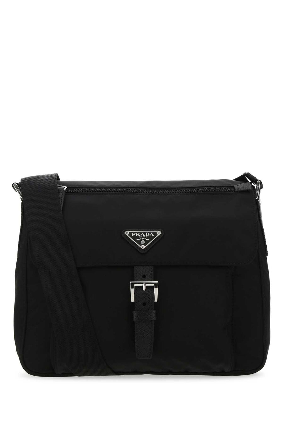 Prada 100% recycled polyamide crossbody bag in black