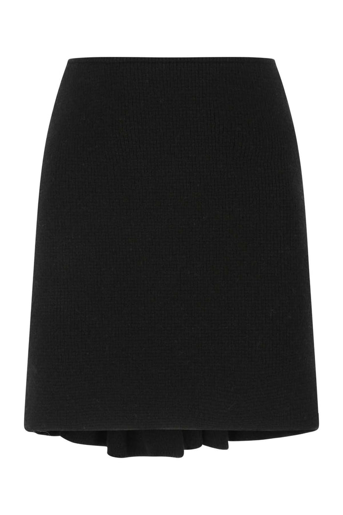 Black Wool Blend Skirt 1000 Exterior: Polyester Gonne