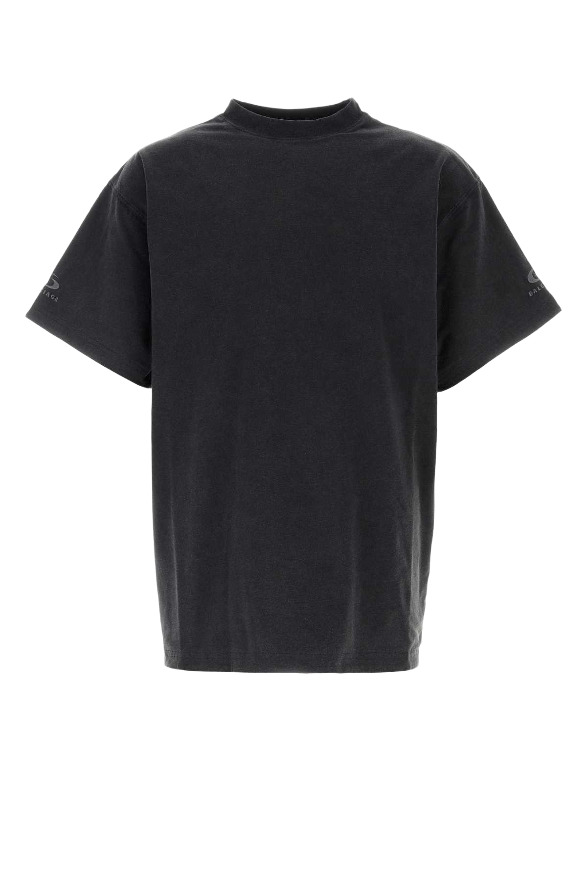 Slate Cotton Oversize Reversbile T-Shirt Faded Grey/washd Blk Exterior