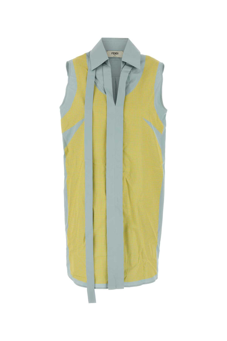 Fendi Exterior: 100% Cotton dress in blue
