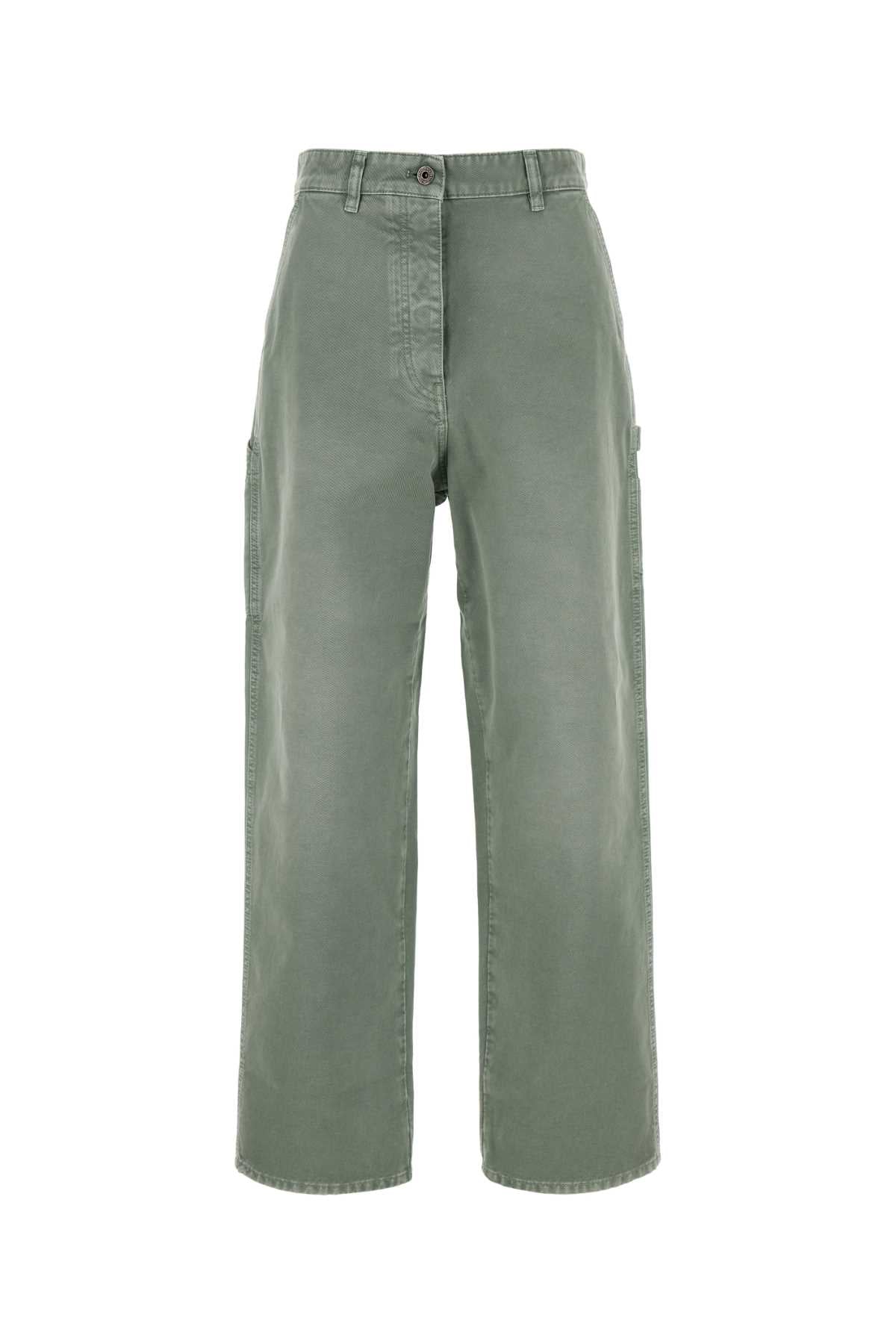 Verde Exterior: Cotton Pantaloni