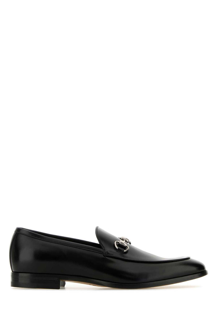 Black Leather Loafers Neronero Mocassini