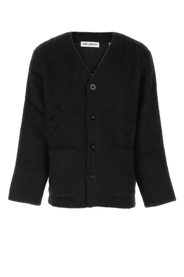 Our Legacy 36% Wool cardigan in black